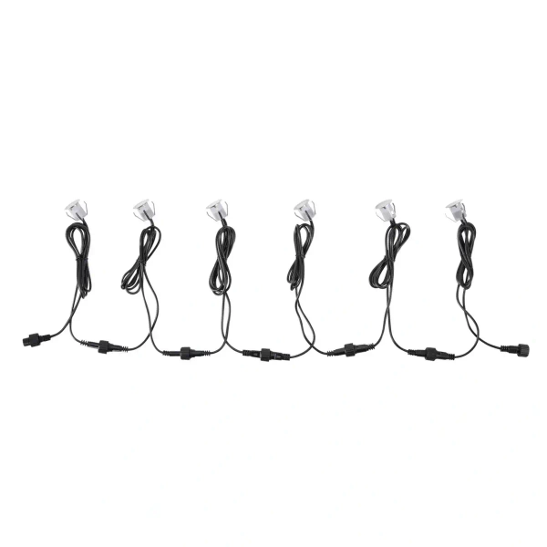 Wpustowy zestaw 6 spotów Unite 108644 Markslojd LED 0,4W 2700K IP44 chrom