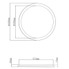 Lampa nasufitowa Camillus R62922401 LED 24W 3000K IP44 do łazienki biały