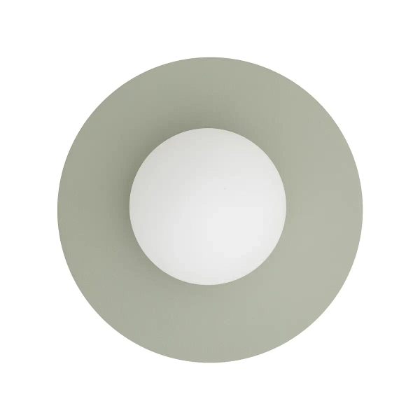 Salonowy kinkiet ścienny SATURN biały szałwiowy szklany kula 1xG9 okrągły ball 12438