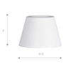 Klosz do lampy 20 cm Shade Zf AZ2599 Azzardo materiałowy biały outlet