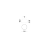 Nowoczesna lampa sufitowa DESARTO LE45510 LED 24W 3000K srebrna