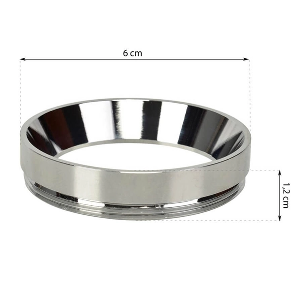 Ring do lampy pierścień Mica ML6093 Milagro metalowy chrom