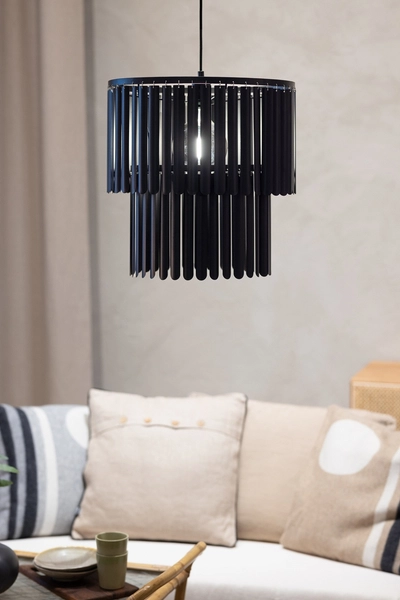Lampa wisząca Viento 108581 Markslojd metalowe rurki modernistyczna czarna