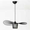 Zawieszana lampa Petti ABR-PETTI-70 Abruzzo falowana druciana czarna