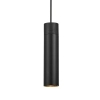 Podłużna lampa wisząca tubka Tilo 2410453003 nad wyspę czarna
