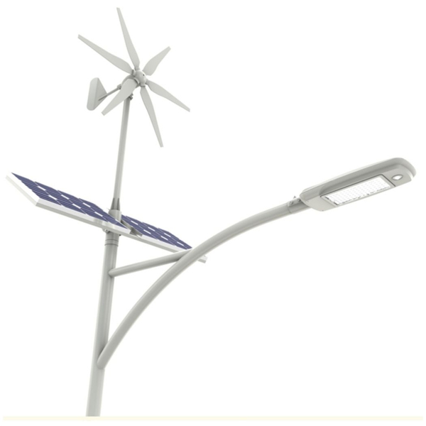Lampa hybrydowa uliczna Windsun WS-G06-80W+FA1M+SO4M Greenie LED 80W IP66 biała