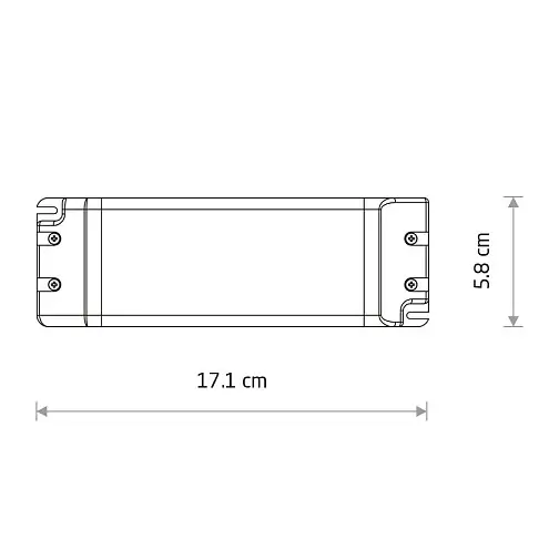 Transformator do szyn 1-obwodowych 49V 80W 11301 biały