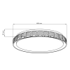 Plafon z pilotem NINA 328823 LED 72W 3000-6000K IP44 srebrny