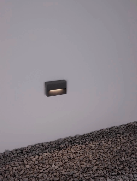 Elewacyjna lampa wpustowa MATEHUALA LE71538 Luces Exclusivas LED 1,5W 3000K IP54 grafit