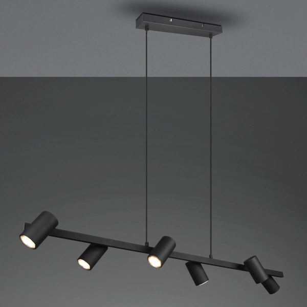 Lampa wisząca na listwie VANTOS DL632302400 Trio metalowa czarny