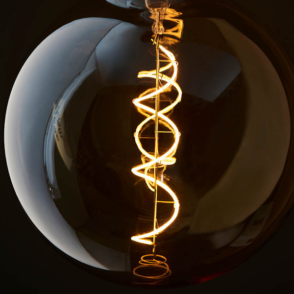 Kulista żarówka Spiral 102620 4W 2000K E27 szklana bursztynowa