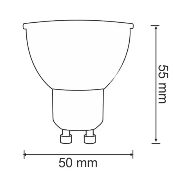 Żarówka PLATINUM 305701 Polux GU10 LED 7W 4000K 650 lm 230V biała neutralna