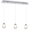 LAMPA wisząca OVO ML428 Milagro zwis OPRAWA listwa sufitowa LED 15W 4000K krople łezki drop chrom białe