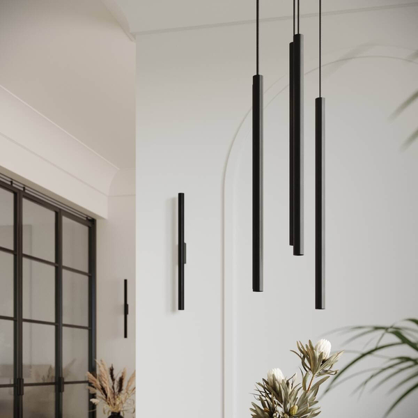 Lampa ścienna Pastelo SL.1178 podwójna do gabinetu czarna