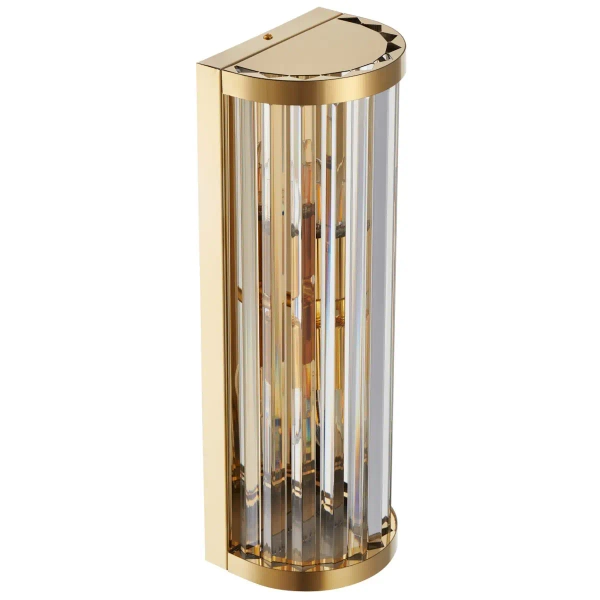 Lampa ścienna glamour EXELLENT ST-88022W przezroczysta złota