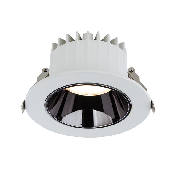 Wpust LAMPA łazienkowa KEA 8773 Nowodvorski okrągła OPRAWA sufitowa LED 20W 3000K metalowa IP44 biała