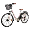 Rower elektryczny z koszykiem Goldbike 326942 28" do 80 km 42V / 2A różowy