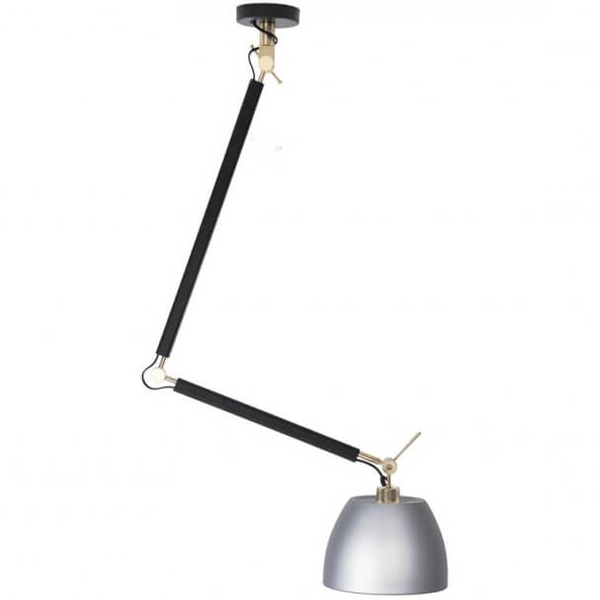 Metalowa lampa wisząca zestaw Zyta AZ4192+AZ2593 do kuchni czarna aluminium