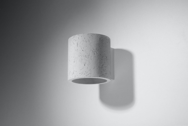 Kinkiet LAMPA ścienna SL.0486 betonowa OPRAWA tuba okrągła beton OUTLET