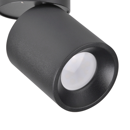 Downlight lampa sufitowa NIXA 314246 gabinetowa tuba regulowana czarna