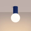 Kulista lampa sufitowa HALO SL.1738 okrągła łazienkowa IP44 niebieska biała