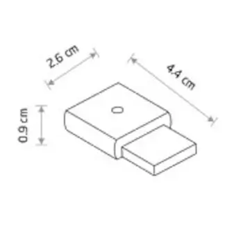 Zaślepka końcowa do szyn niskonapięciowych 11327 czarny