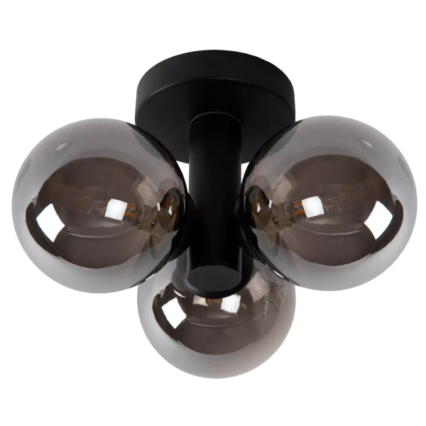 Lampa sufitowa TRUDY 74116/03/30 Lucide IP44 kule czarne przydymione