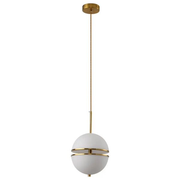 Designerski zwis ball Sfera MP0094-1 Step LED 24W art deco złoty