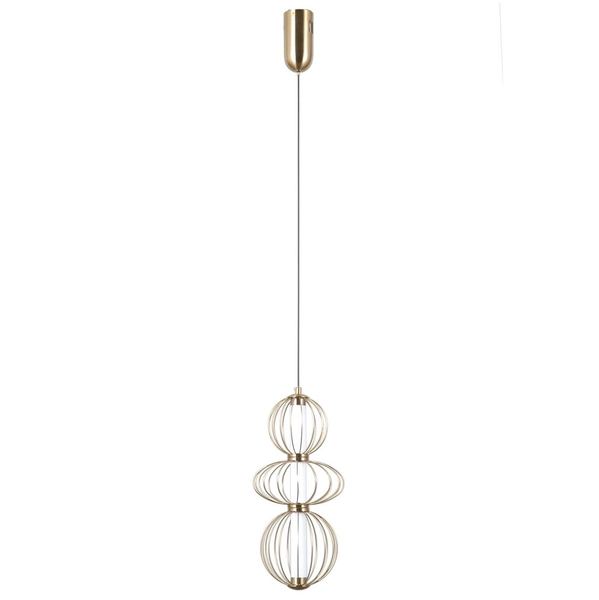 Lampa wisząca Rabel PND-344221-3V-HBR LED 30W 3000K industrialna złoty