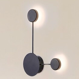 Ścienna LAMPA kinkiet AMADEO 6258 Rabalux dekoracyjna OPRAWA LED 7W 4000K molekuły chemistry furano czarna