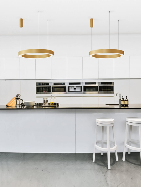 Wisząca lampa do salonu SONORA LE42812 nad stolik LED 60W 2700-4000K złota