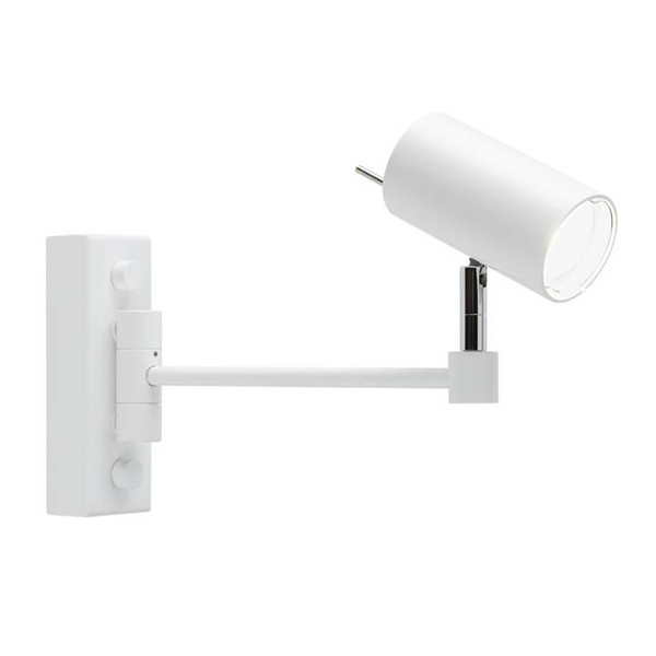 Kinkiet LAMPA ścienna FUSSA 7225 Shilo reflektorowa OPRAWA sufitowa regulowana tuba biała