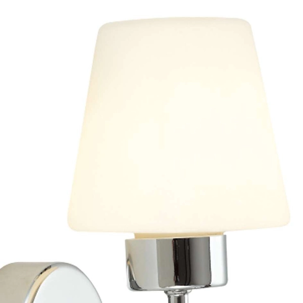 LAMPA ścienna LEE ML6383 Milagro szklana OPRAWA kinkiet chrom biały