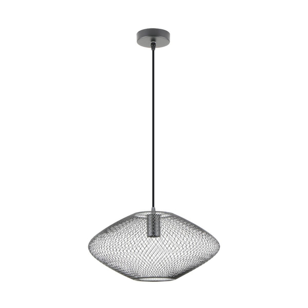 Druciana lampa wisząca Orion A8032-BK Zumaline nad stół metalowa czarna