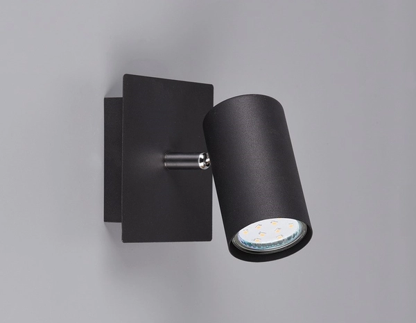 Regulowany kinkiet nowoczesny Marley 802400132 czarny do pokoju