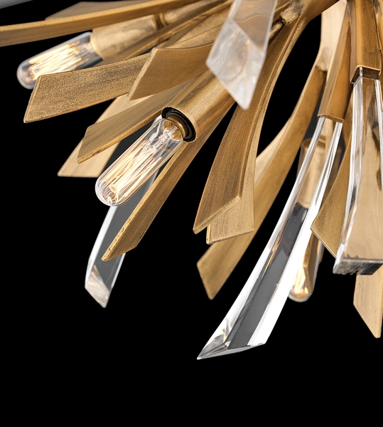 Dekoracyjna wisząca lampa QN-VIDA-13P-L gałęzie złote