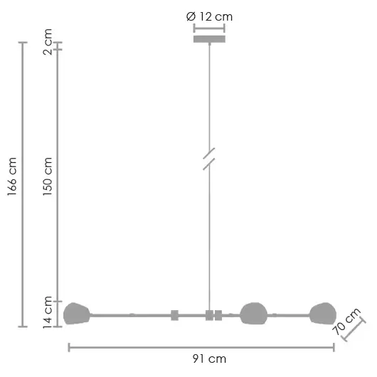 Sticks lampa wisząca Astronomy ST-5335B-3 WHITE Step nas stół biała