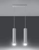 LAMPA wisząca SL.0324 metalowa OPRAWA zwis tuby białe