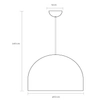 Lampa zwisająca Akron 20421/01/30 Lucide kopuła do gabinetu czarna