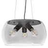 Wisząca lampa Ursula 3190 Rabalux szklana nad stół przezroczysta czarna