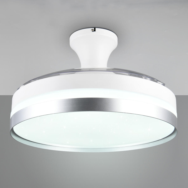 Sufitowa lampa z wentylatorem Lindberg R67382187 LED 40W 2700-6500K srebrna