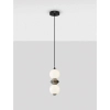 Ceramiczna wisząca lampa MONRETA LE45230 LED 10W 3000K nad stół szara biała