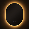 Podgrzewane lustro owalne D3002 LED 24W zmienna barwa IP44 przezroczyste