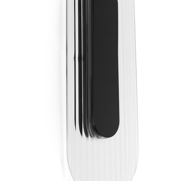 Ryflowana lampa ścienna Riflo RIWA62002 LED 3W 3000K czarna