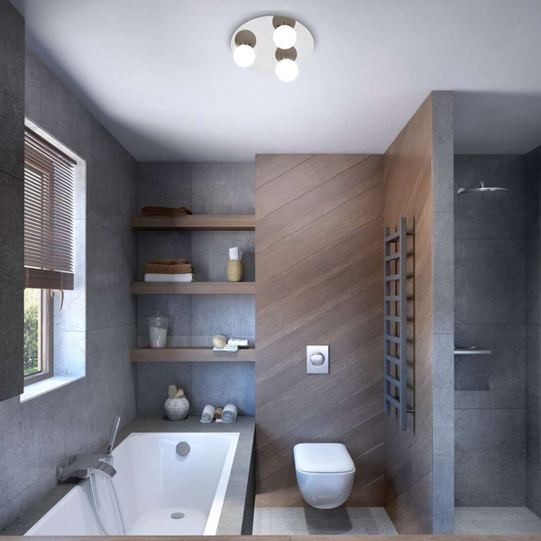 Plafon LAMPA sufitowa BECCA 2113 Rabalux łazienkowa OPRAWA szklane kule balls IP44 białe chrom