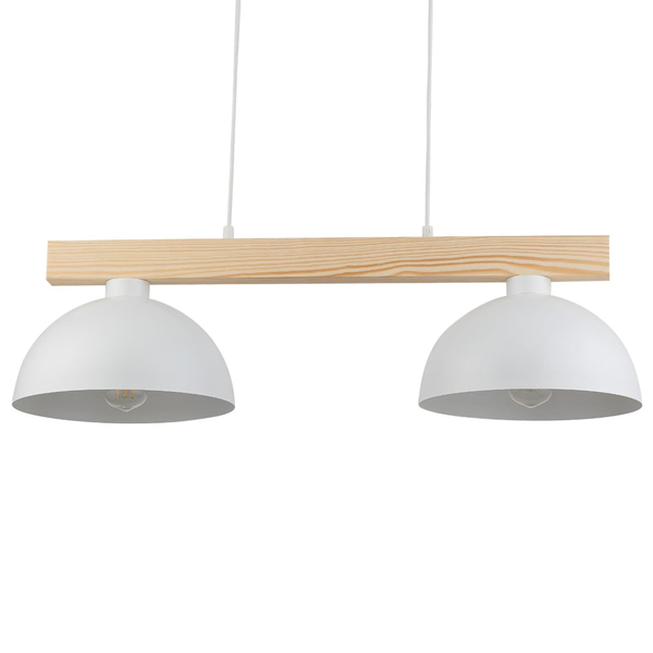 Podwójna lampa wisząca skandynawska Oslo 4713 TK Lighting drewniana biała