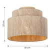 Rustykalna lampa sufitowa SMILLA 666800136 japandi beżowa czarna