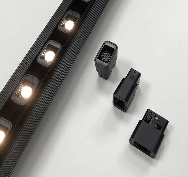 Magnetyczna soczewka prostokątna szynowa 991 Domeno LED 2W 3W 4000K czarna