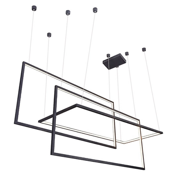 Geometryczna lampa wisząca Metric LED 135W 3000k frames czarna