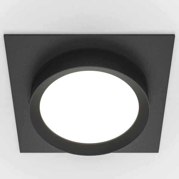 Oprawa wpuszczana sufitowa Hoop DL086-GX53-SQ-B czarna